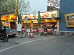 Cafe Restaurant Mller, Reeperbahn, Nobistor; Hier speisten die Beatles.