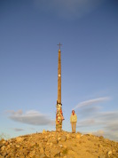 Cruz de Ferro, Eisenkreuz, in 1504 m Hhe