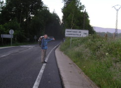 Roncevalles; noch 790 km bis Santiago de Compostela